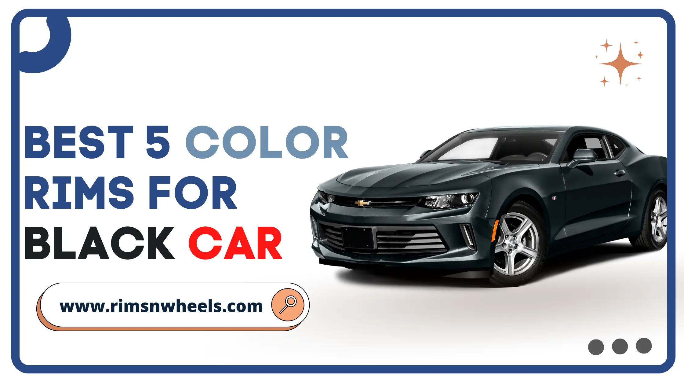 Collection of 5 Best Color Rims For Black Car in 2023