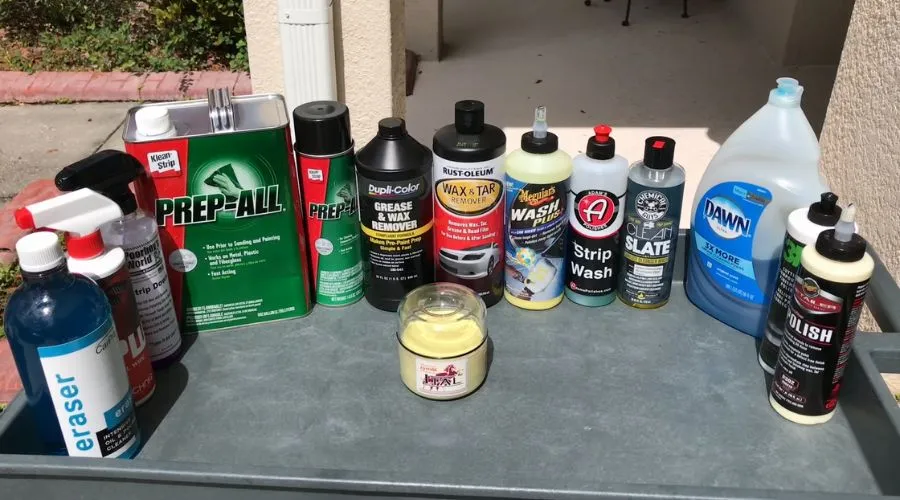 Sanding And Cleaning (Wax And Grease Remover)